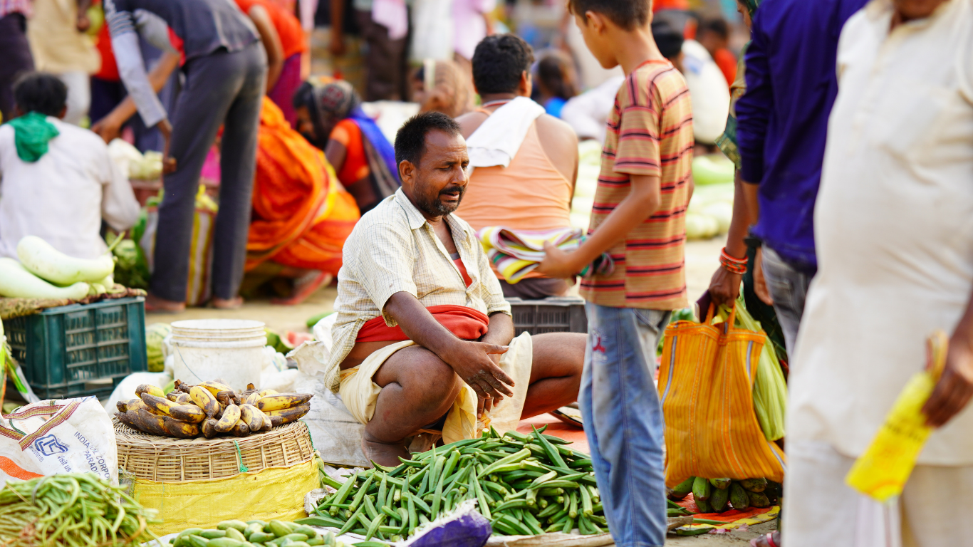 A market — daily exchange, daily commons